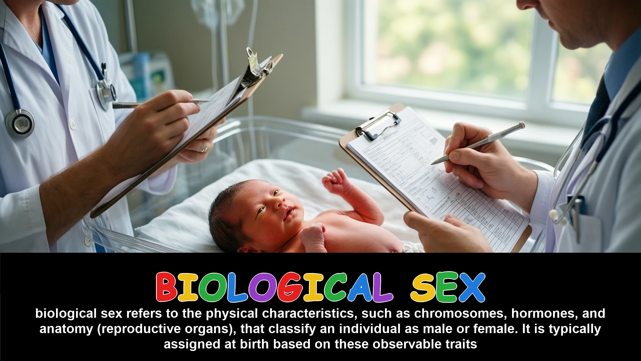 English Illustration for biological sex